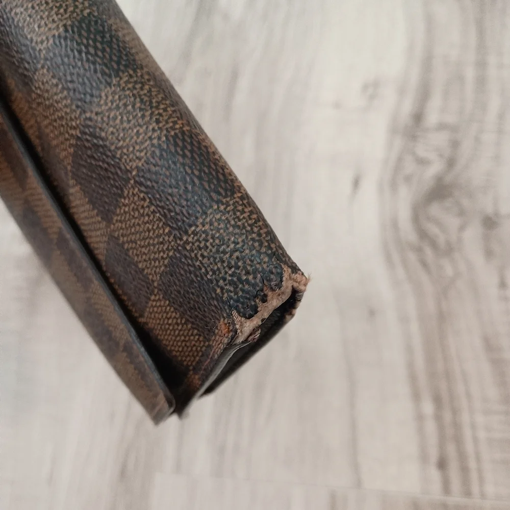 Checkered Brown and Black Wallet